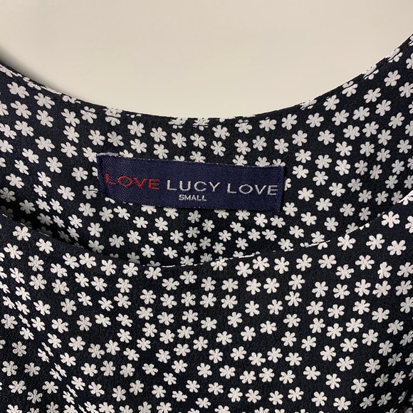 Tank Floral Romper - Navy & White | Size Small - Picture 9 of 10